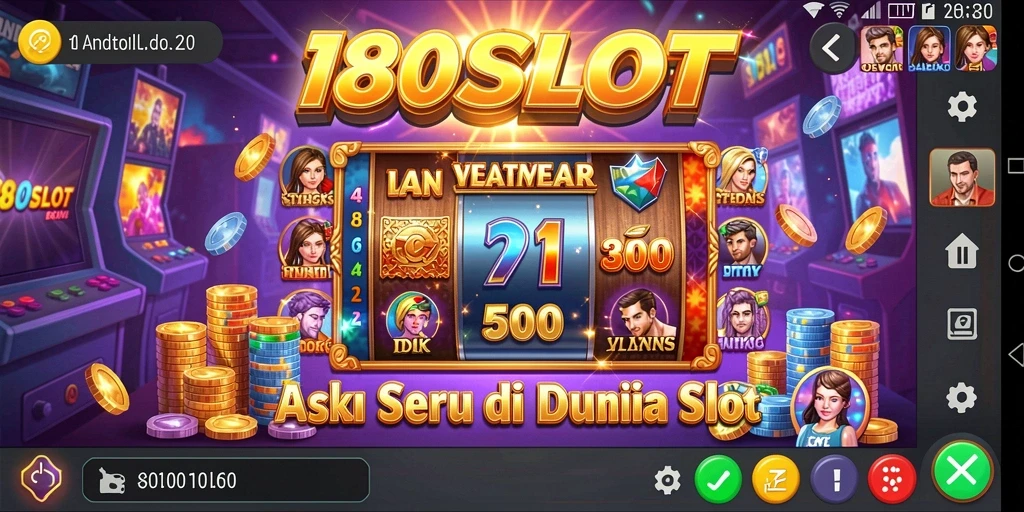Screenshot gameplay 180SLOT menampilkan aksi slot yang mendebarkan.