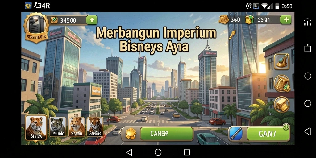 Tampilan gameplay 34R yang mendebarkan dan menantang.