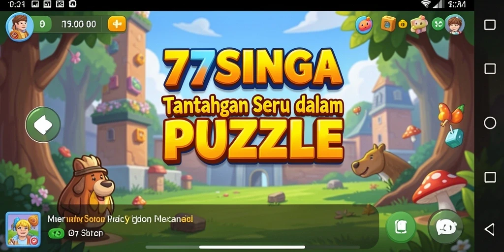 Tampilan gameplay <strong>77SINGA</strong> yang menantang dan penuh warna.