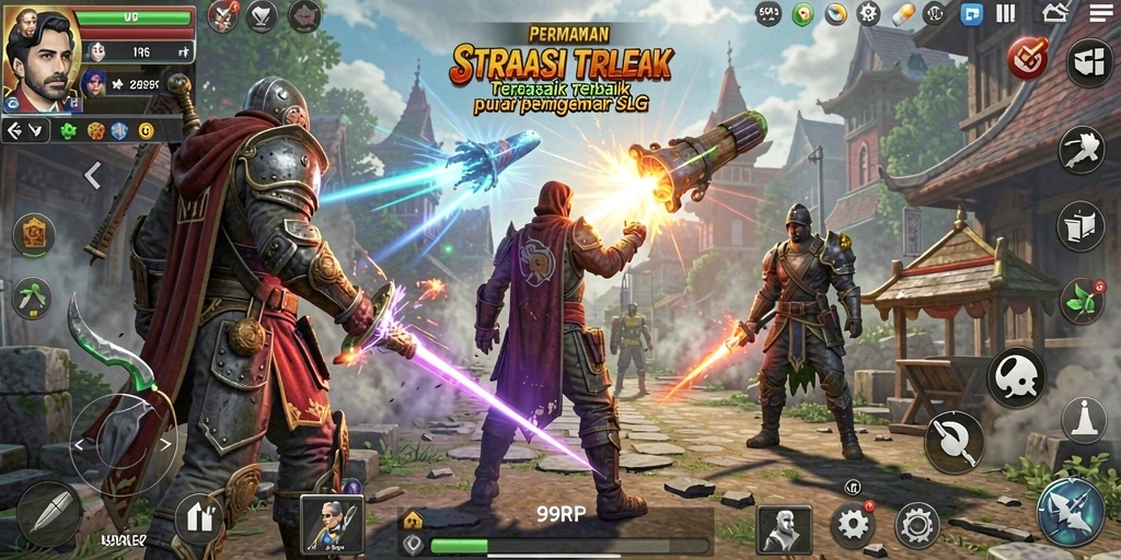 Tampilan antarmuka gameplay 99RP yang menarik dan interaktif.