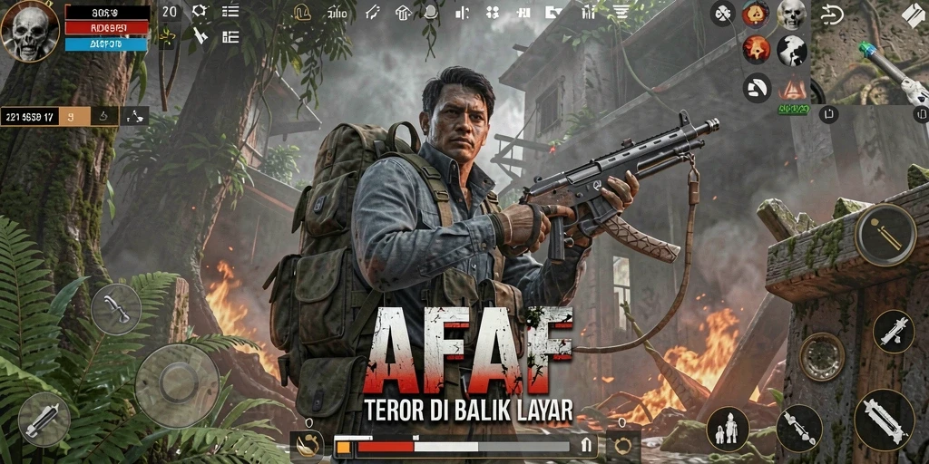 Screenshot menampilkan suasana mencekam dalam AFAF.