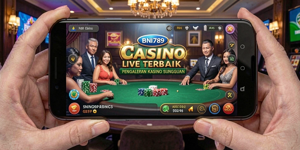 Tampilan gameplay Live Casino yang mengasyikkan di BNI789.