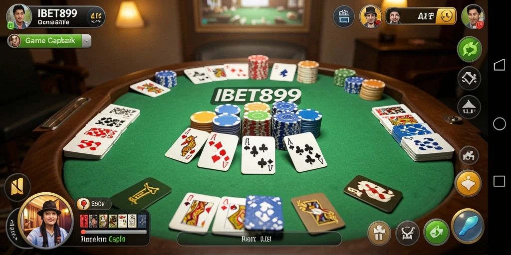 Gameplay seru Gaple di IBET899 dengan teman-teman.