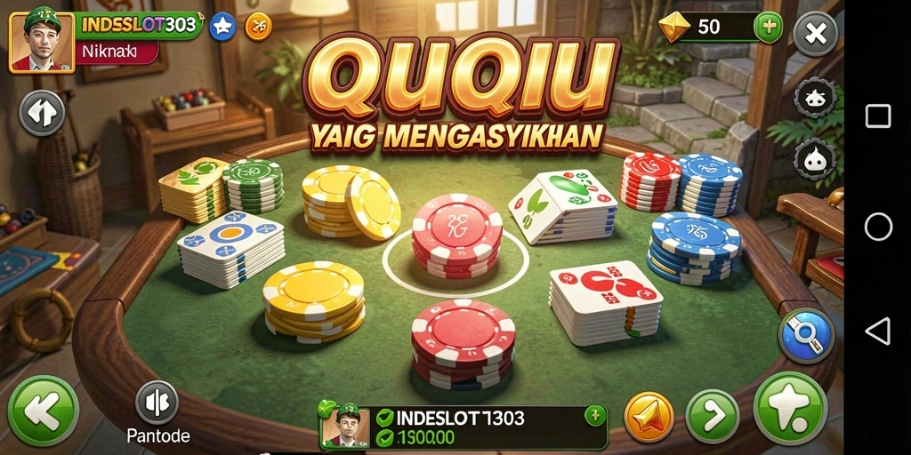 Tampilan gameplay menarik QiuQiu di INDESLOT303.