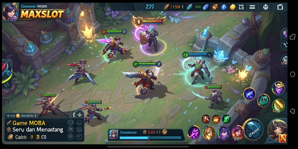 Tampilan gameplay seru di MAXSLOT dengan karakter unik dan aksi cepat.