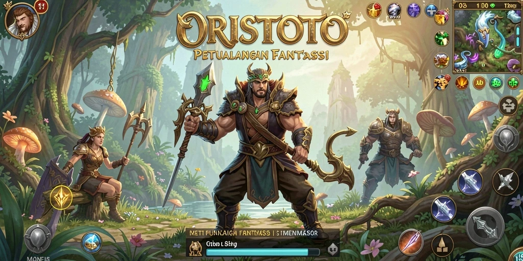 Gameplay ORISTOTO yang seru dan penuh petualangan RPG.