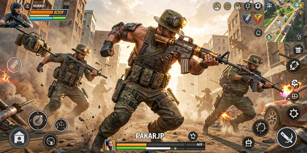 Tampilan dinamis dan mendebarkan dari gameplay PAKARJP.