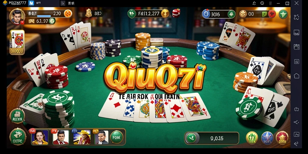 Tampilan seru gameplay QiuQiu di PGSTAR777.