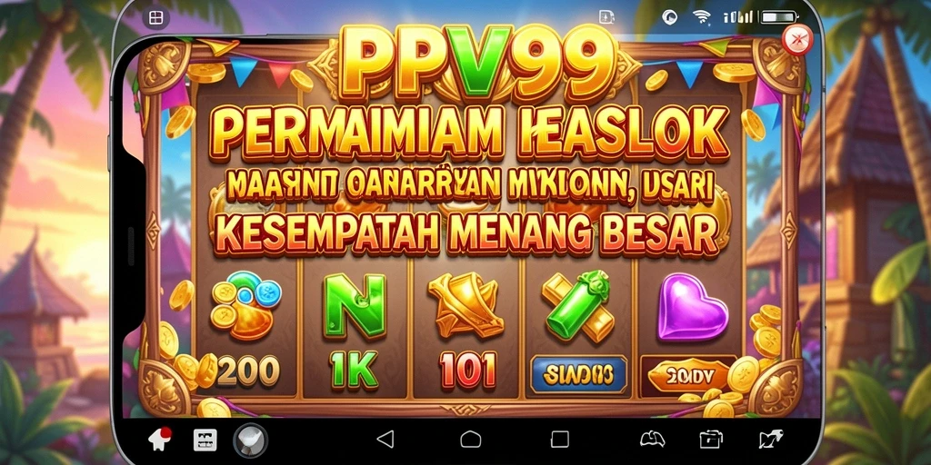 Tampilan menarik dari gameplay Slot di PPV99 yang seru.