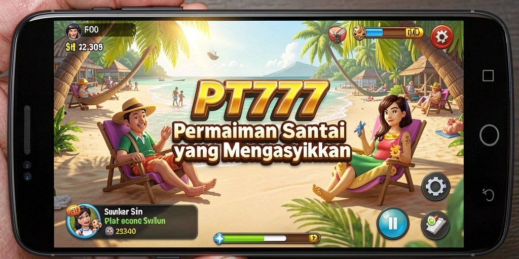 Screenshot PT777 menunjukkan gameplay yang menarik dan penuh warna.
