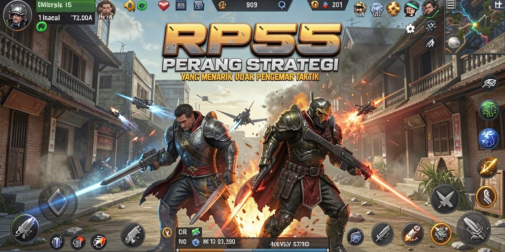 Gameplay RP55 yang menantang dengan aksi strategi yang mendebarkan.