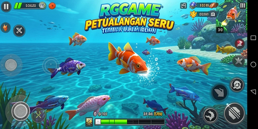 Tampilan seru dari gameplay Tembak Ikan di RPGAME.