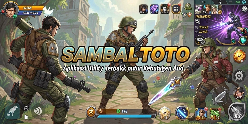 Screenshot utama SAMBALTOTO menunjukkan tampilan antarmuka aplikasi Utility yang menarik.