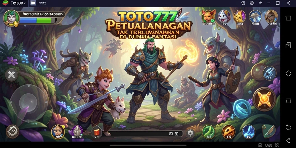Screenshot menampilkan gameplay menegangkan dalam TOTO777.